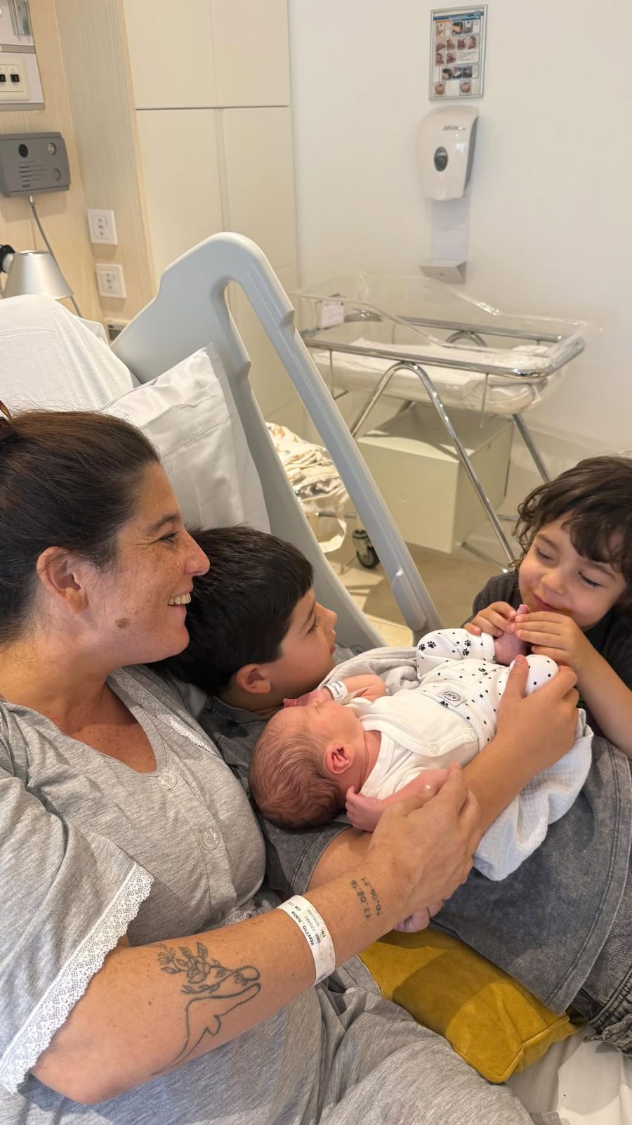 Juana Repetto y sus hijos