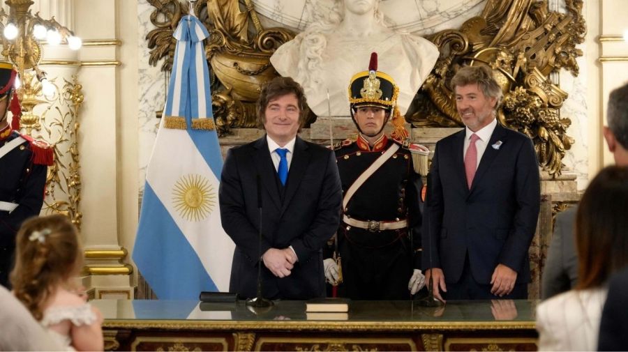La ceremonia de jura de Juan Bautista Mahiques como ministro de Justicia