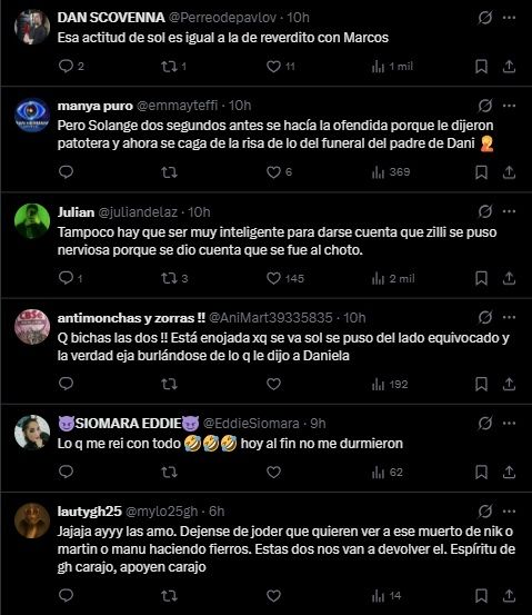 Los comentarios de los fanáticos contra Yanina Zilli y Daniela de Lucía