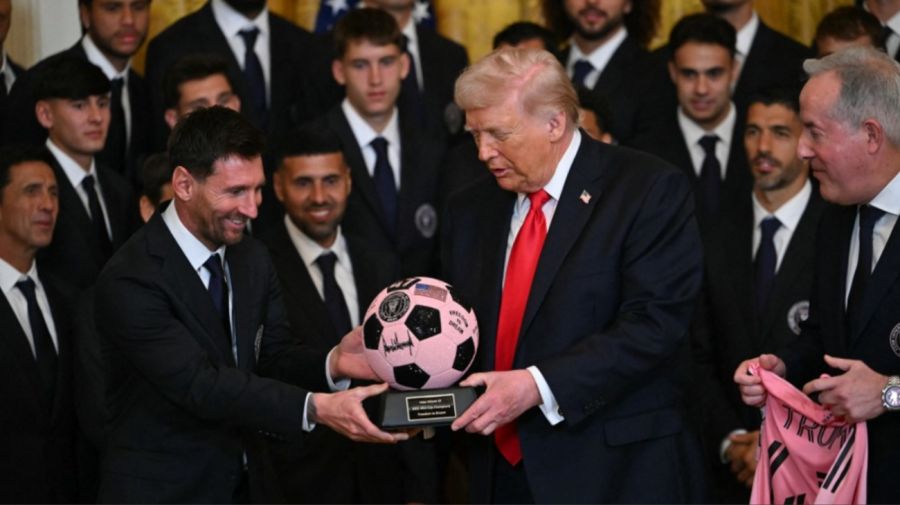 Donald Trump y Lionel Messi en la Casa Blanca