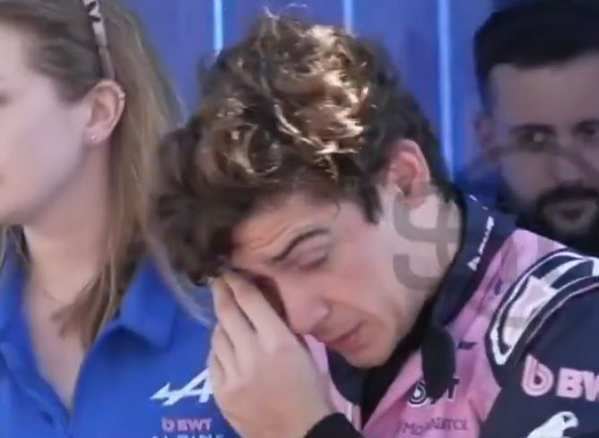 Franco Colapinto molestias en el ojo