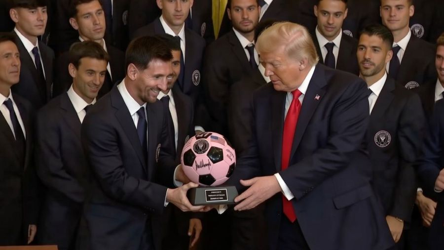 Messi con Trump
