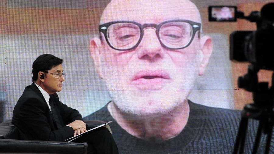 El historiador italiano Enzo Traverso, con Jorge Fontevecchia en Periodismo Puro.