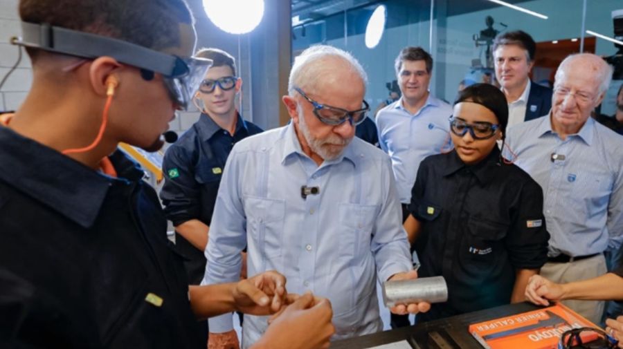 Paolo Rocca junto a Lula da Silva
