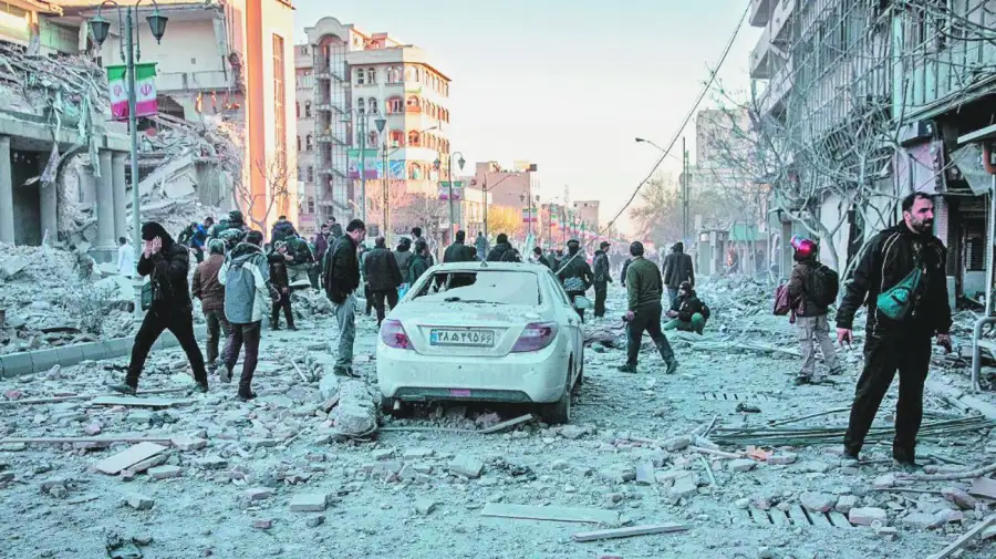 Teherán. Barrios de la capital iraní fueron sacudidos por los ataques estadounidenses e israelíes.