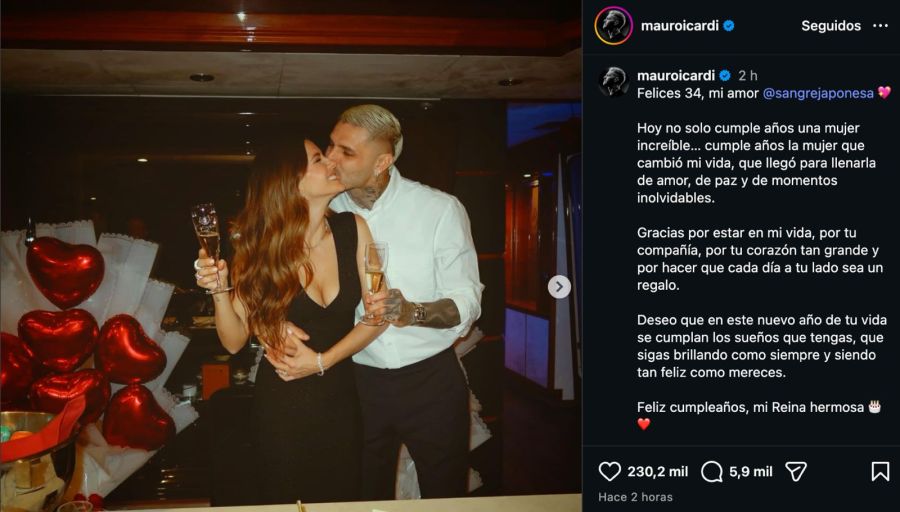 Mauro Icardi, China Suárez