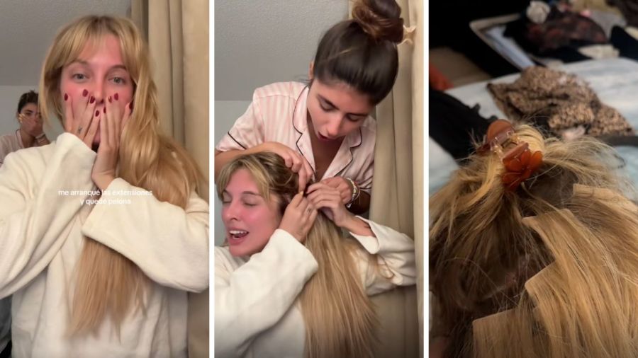 Sofi Gonet se arrancó las extensiones 