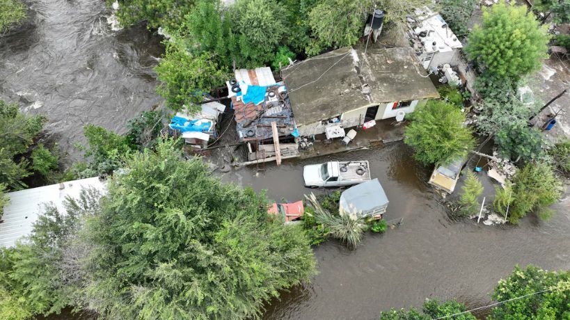 Inundación en La Calera
