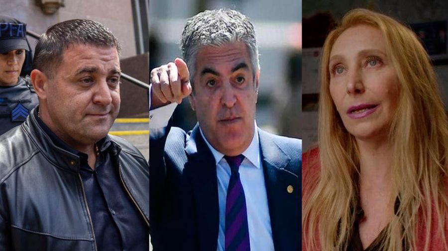 Pablo Toviggino, Gregorio Dalbón y Karina Milei