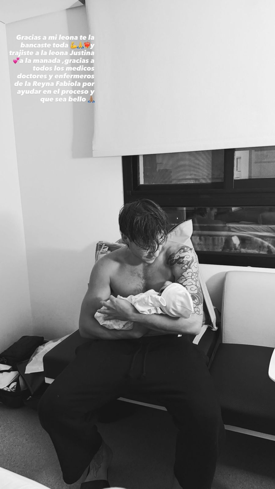 Paulo Londra con su hija Justina