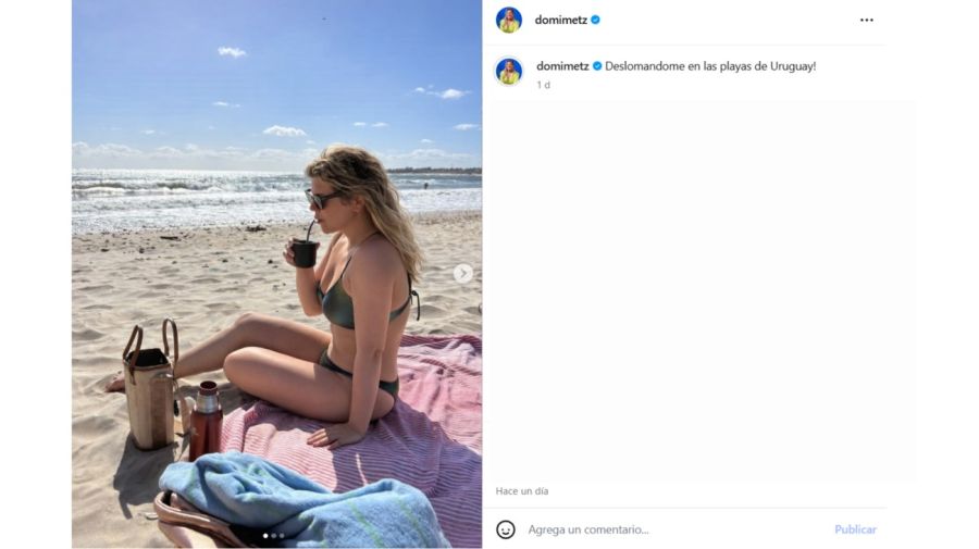 El picante posteo de Dominique Metzger