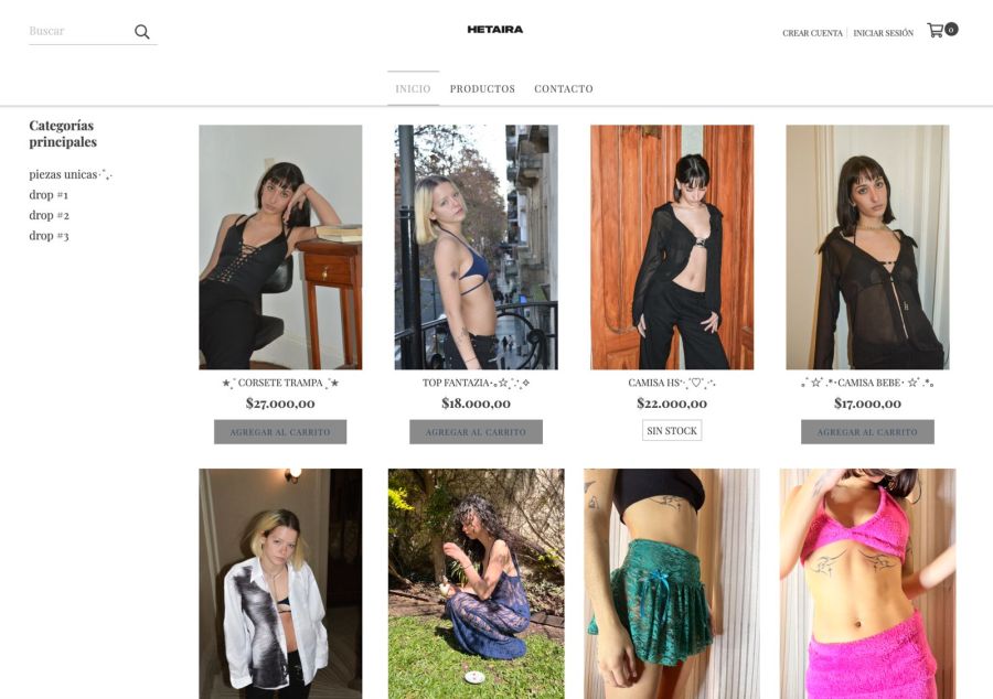 Hetaira, la marca de ropa a mano de Morena Echarri