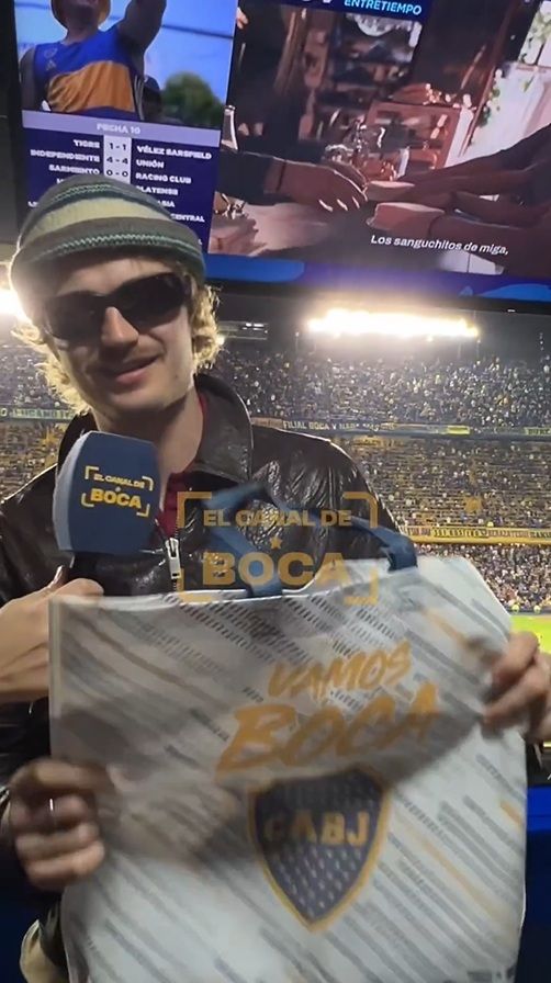 Joe Keery de Stranger Things en La Bombonera