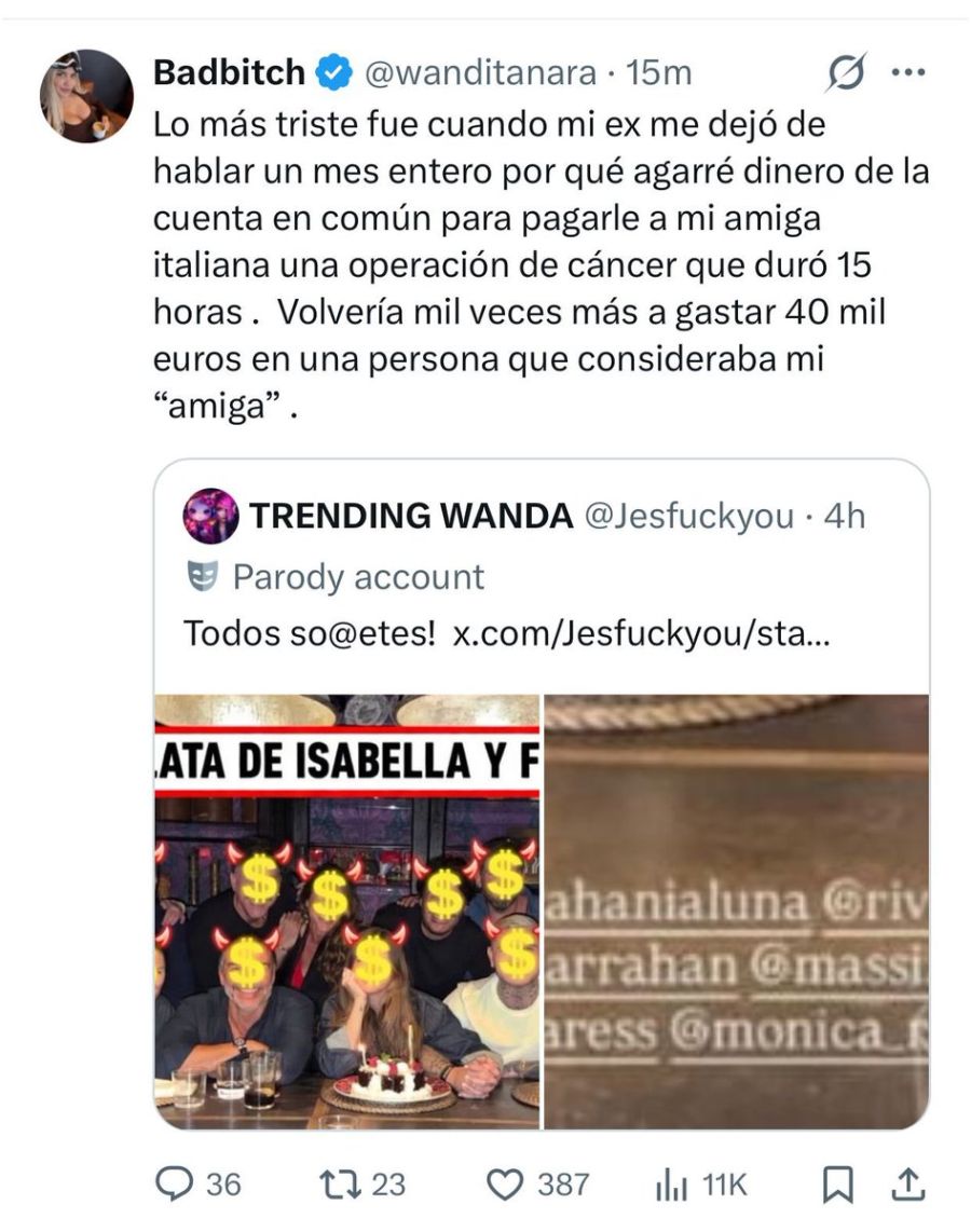 Wanda Nara, Mauro Icardi, China Suárez