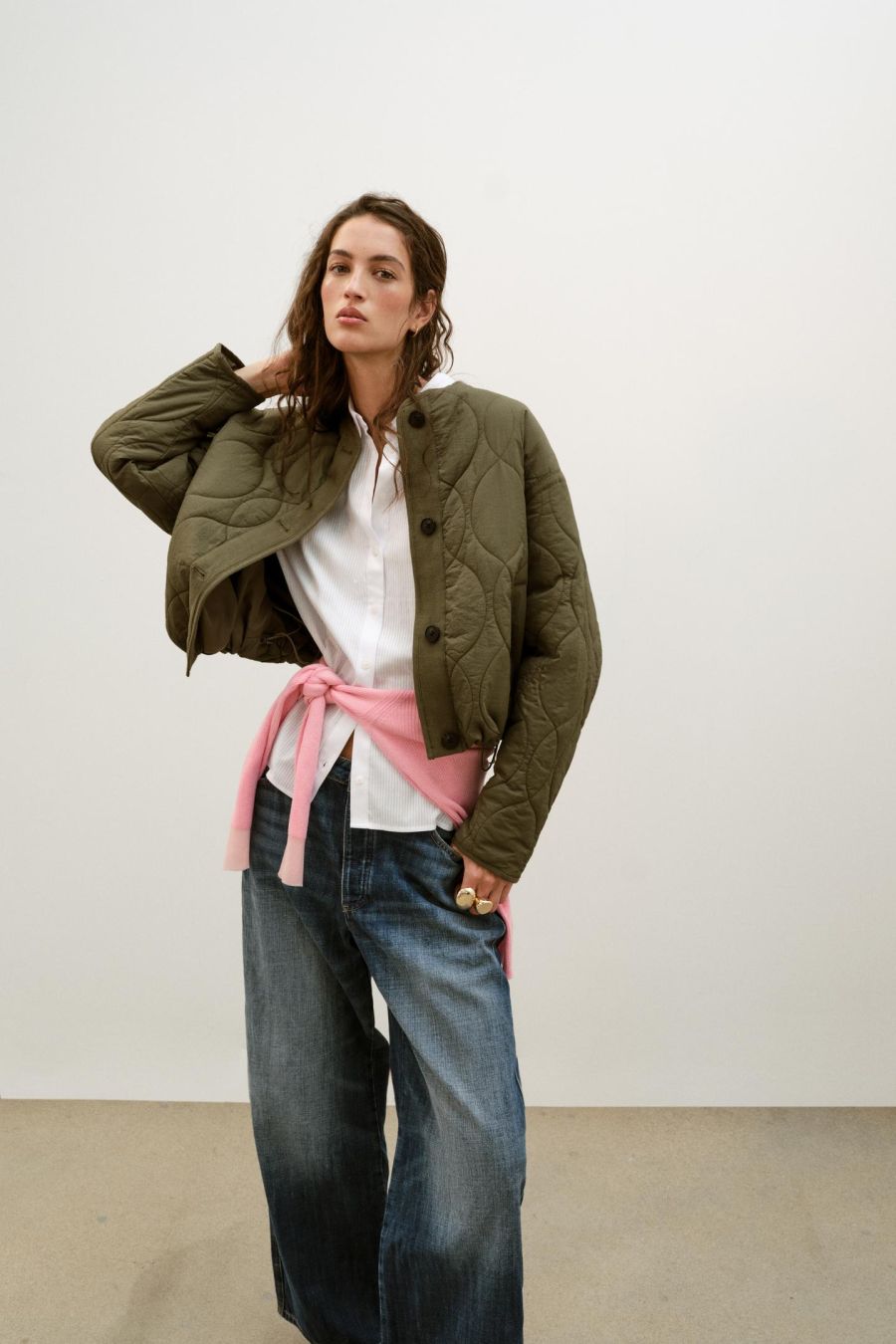 CHAQUETAS DE ZARA FLECOS ACOLCHADA