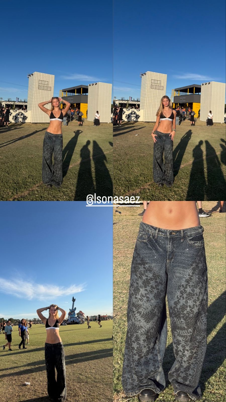 Los looks de famosos que fueron al Lollapalooza