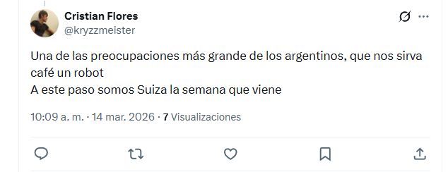 Milei elogió un robot del Abasto Shopping y encendió otra polémica en redes.