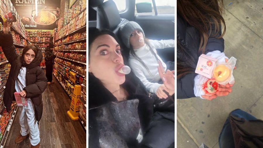 Vacaciones de Emilia Attías y su hija Gina