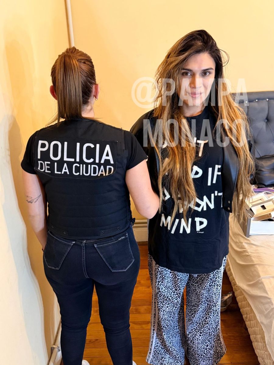 Así detuvieron a la ex Gran Hermano Luciana Martínez