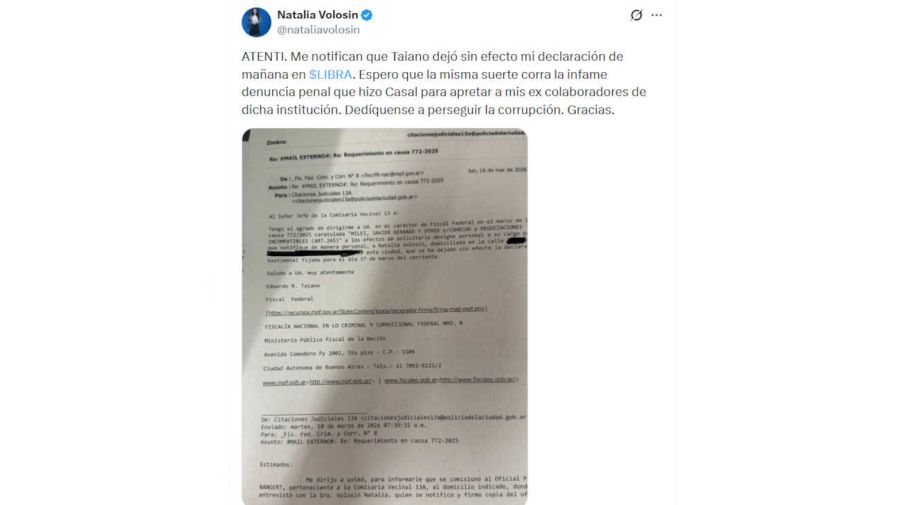 Natalia Volosin X 20260316