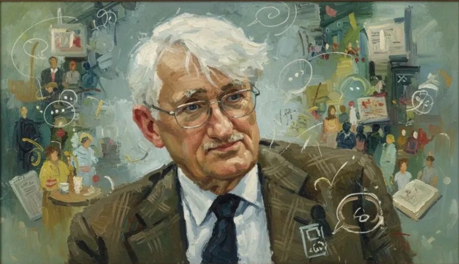 Homenaje a Habermas, 2025. Sajjad Haider.