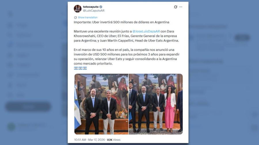 Posteo Luis Caputo 17032026