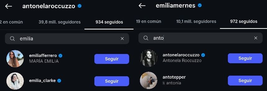 Antonela Roccuzzo vs Emilia Mernes