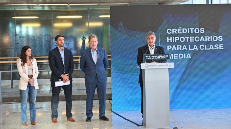 Jorge Macri presentó créditos hipotecarios con tasa preferencial y foco en primera vivienda en la Ciudad de Buenos Aires