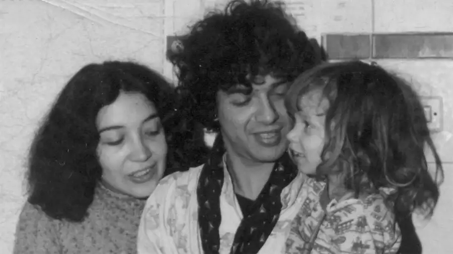 Miguel Abuelo y su hijo Azul Peralta