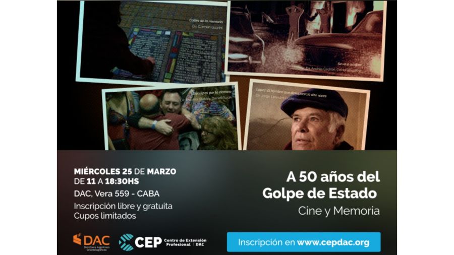 Jornada DocuDAC, Cine y Memoria a 50 años del Golpe 20260319