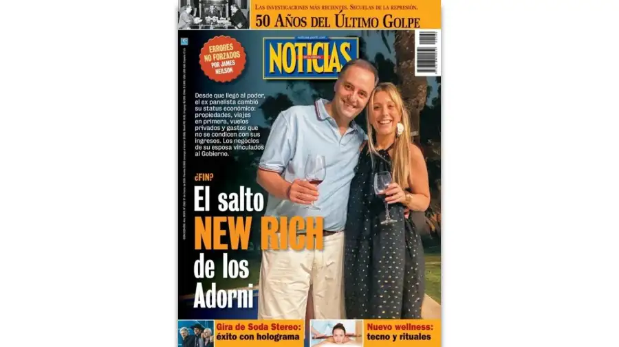 Adorni en tapa Revista Noticias 20032026