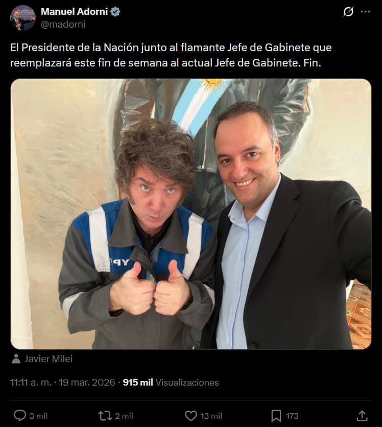 Manuel Adorni 20260319