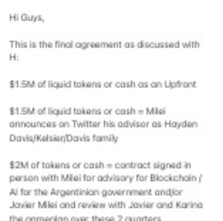 Nota encontrada en el celular de Mauricio Novelli