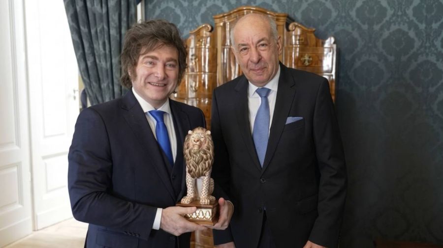 Javier Milei junto al Presidente de Hungría, Tamás Sulyok 21032026