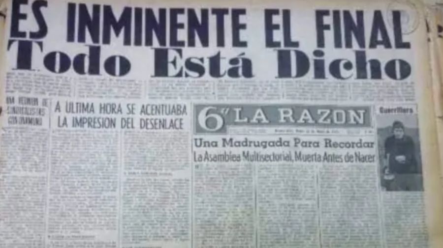 La Razón, 23 de marzo de 1976