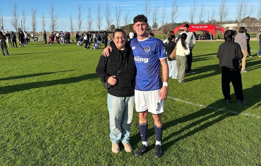 Teté Tissera y su hijo