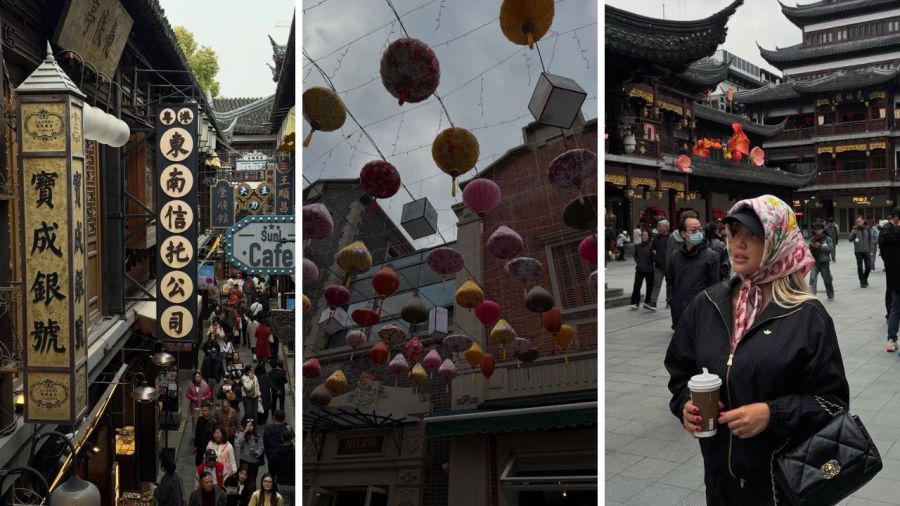 Wanda Nara presumió sus vacaciones en Shanghai