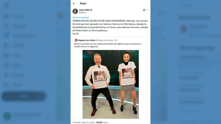 X Javier Milei 22032026