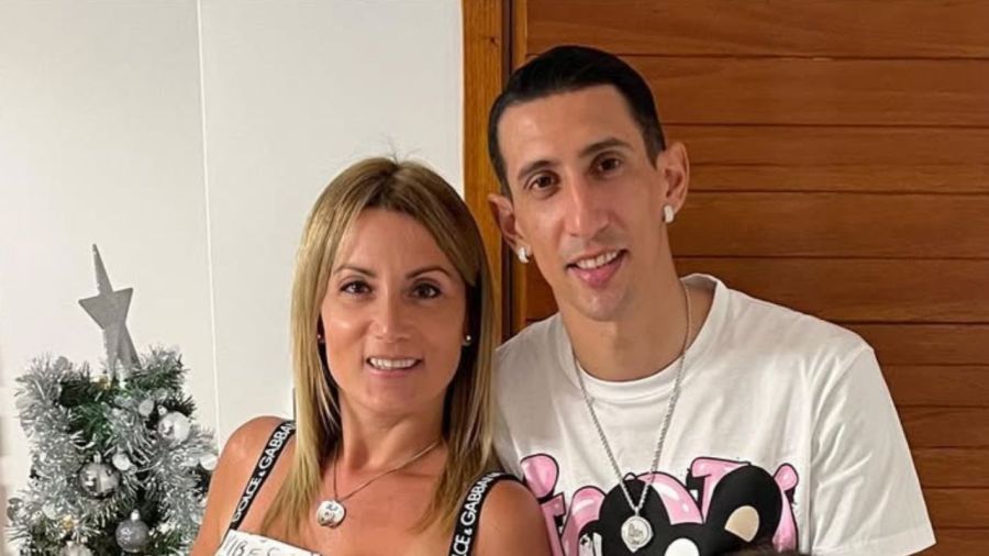 Ángel Di María y Jorgelina Cardoso