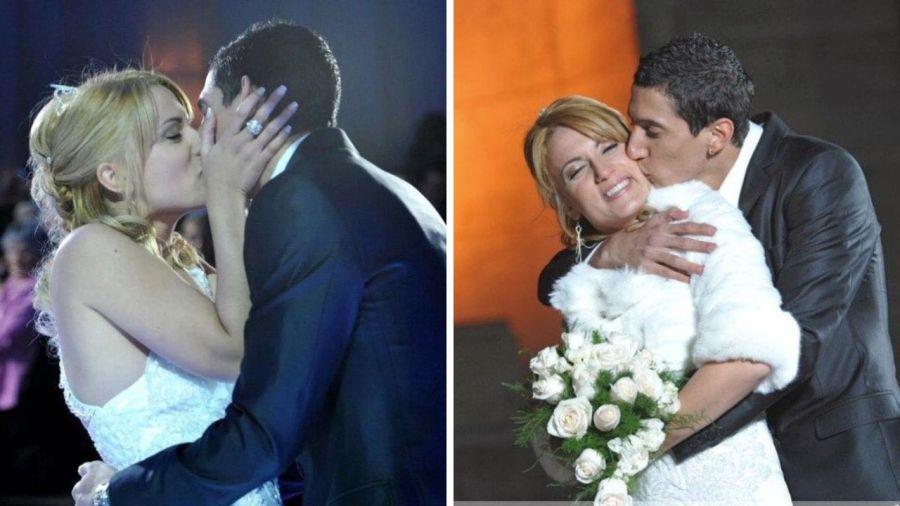 Ángel Di María y Jorgelina Cardoso