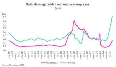 Ratio de irregularidad en familias y empresas LCG