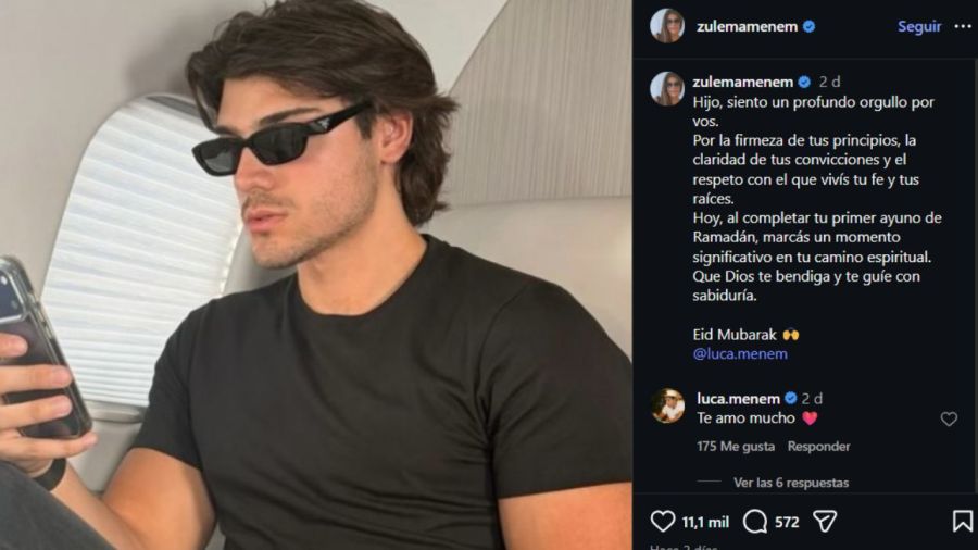 Zulemita Menem y Luca