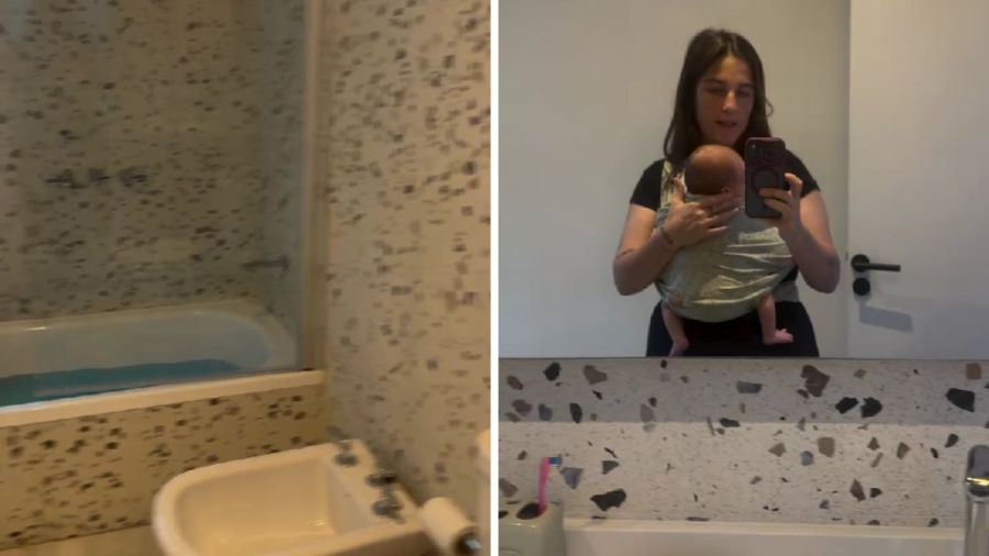 Juana Repetto mostró su nuevo baño