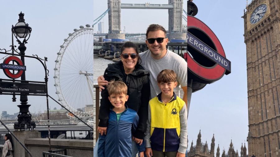 Las vacaciones Cecilia Insinga y Diego Brancatelli