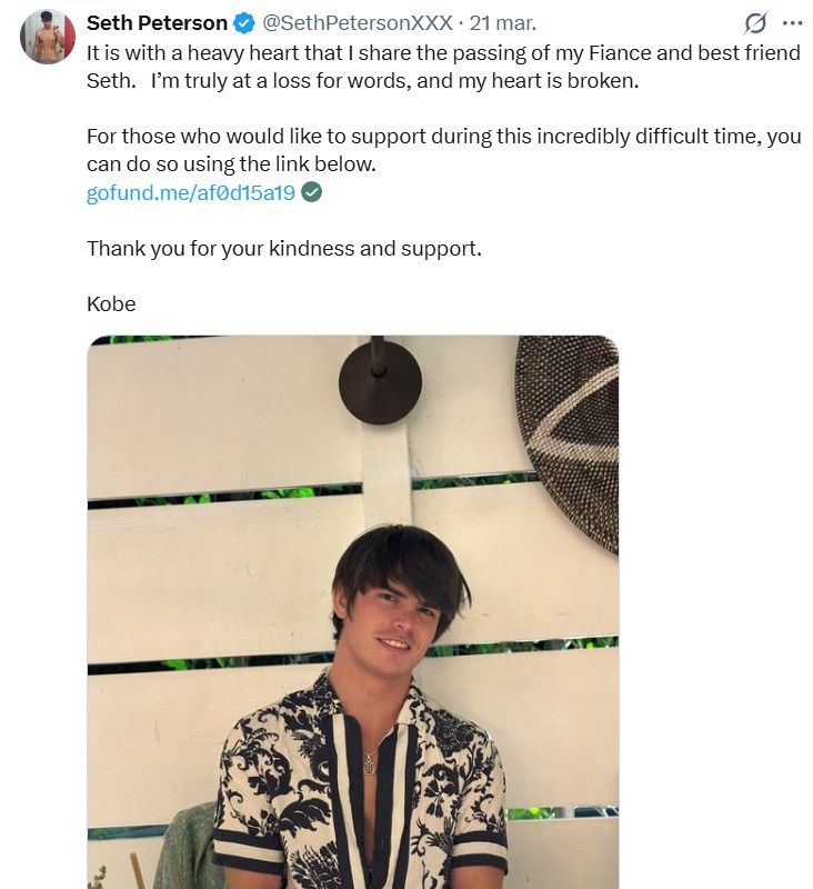 Muerte de Seth Peterson