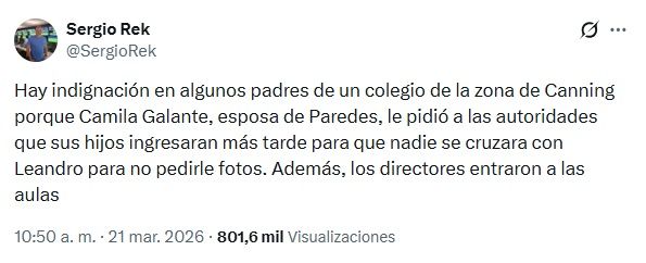 Revelan la llamativa decisión que tomaron Leandro Paredes y Camila Galante
