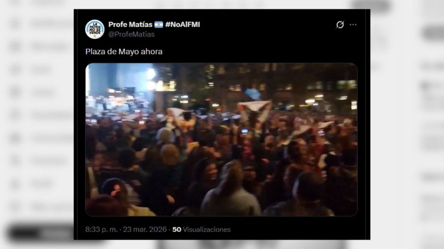 Vigilia en Plaza de Mayo - Nunca Más
