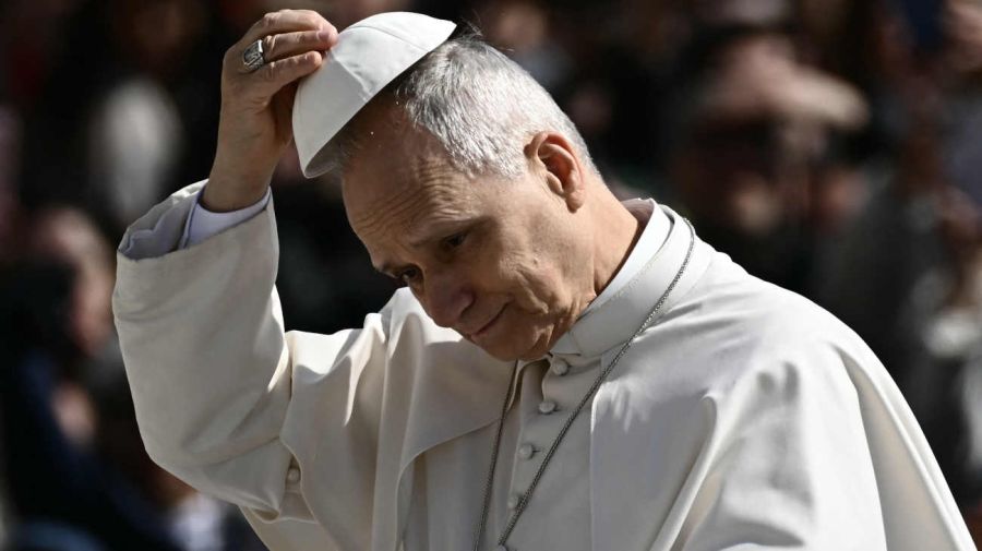 El papa León XIV se dirige a la multitud el 25 de marzo de 2026 20260325