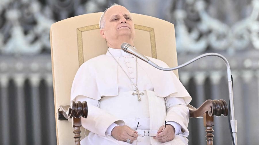 El papa León XIV se dirige a la multitud el 25 de marzo de 2026 20260325