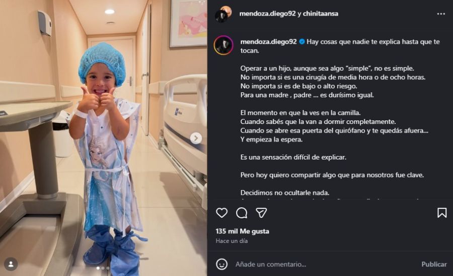 La China Ansa y Diego Mendoza sobre la operación de su hija India